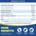 NATURE TARGET Omega 3 para perros, 180 masticables sabor pollo