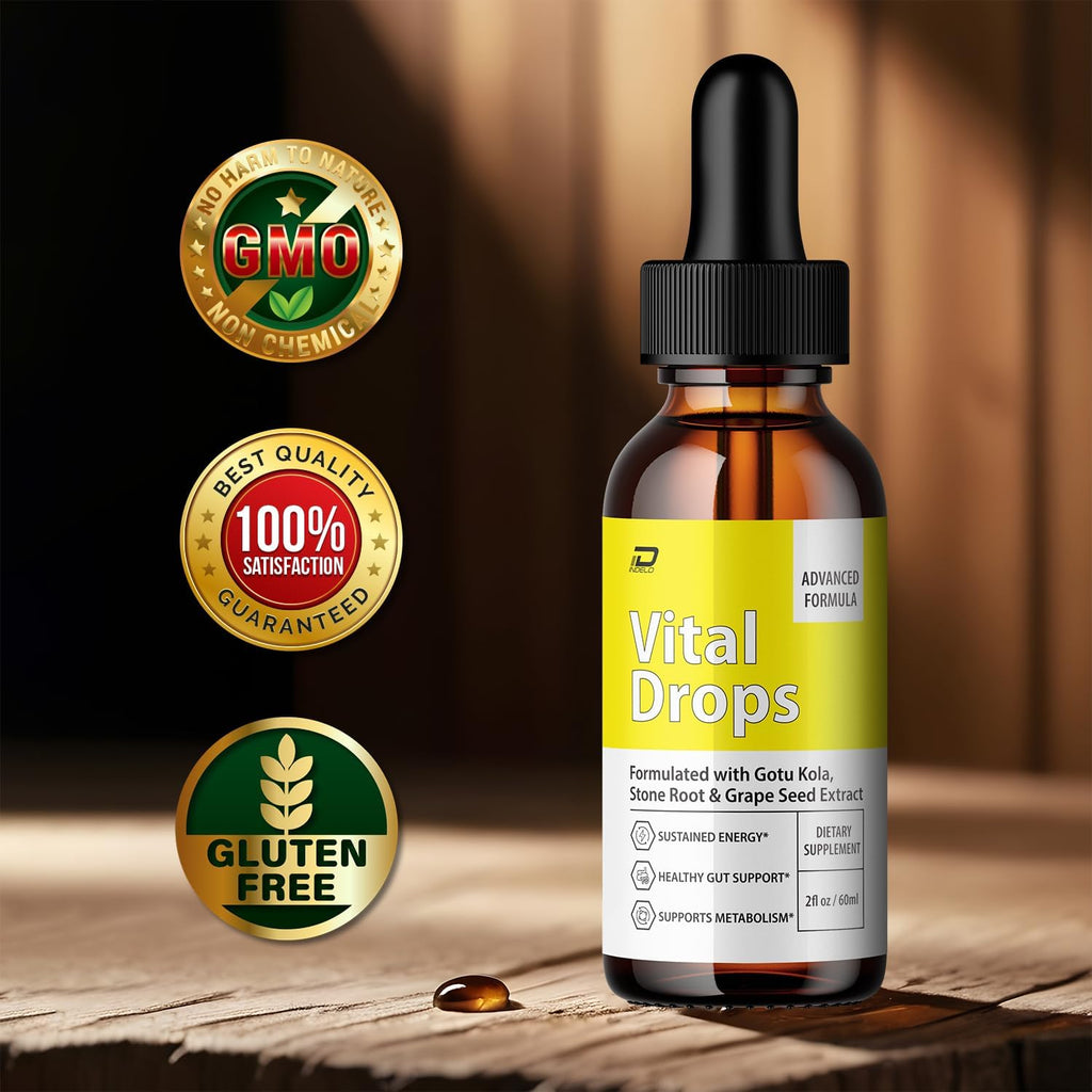 Vital Drops Healthy Formula – VitalDrops All Natural Healthy Levels – Extra Strength VitalDrop Liquid Drops (2 Pack – 2 Month Supply)