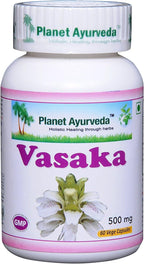 Vasaka - 2 Bottles (60 Capsules, 500mg each) - Planet Ayurveda