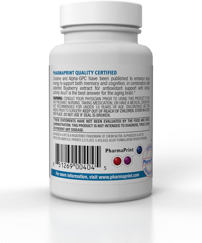PharmaPrint AcuiT - Suplemento Dietético, 30 – Alfa-GPC (AlphaSize™): Una forma patentada de colina que contribuye – Image 2