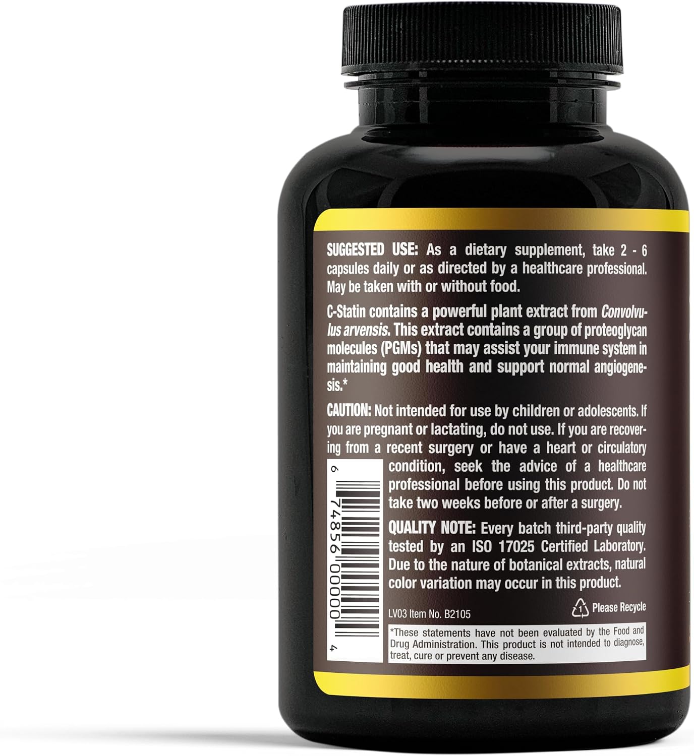 C-Statin - Normal Angiogenesis Support - Proprietary Extract (120 Capsules)