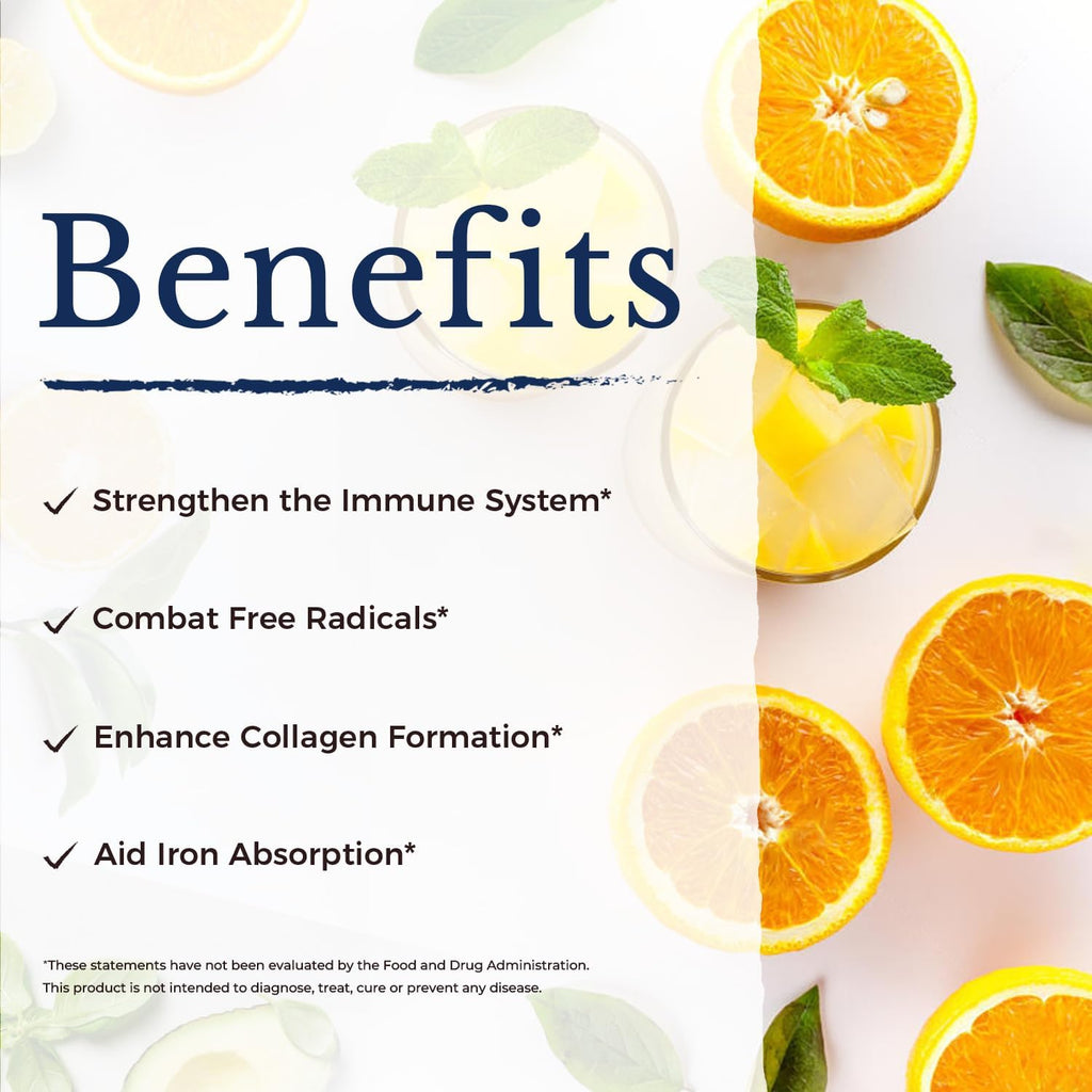 Vitalitown Complejo de Vitamina C 1000 mg con Escaramujo, Bioflavonoides, Cúrcuma y Equinácea - 90 Comprimidos