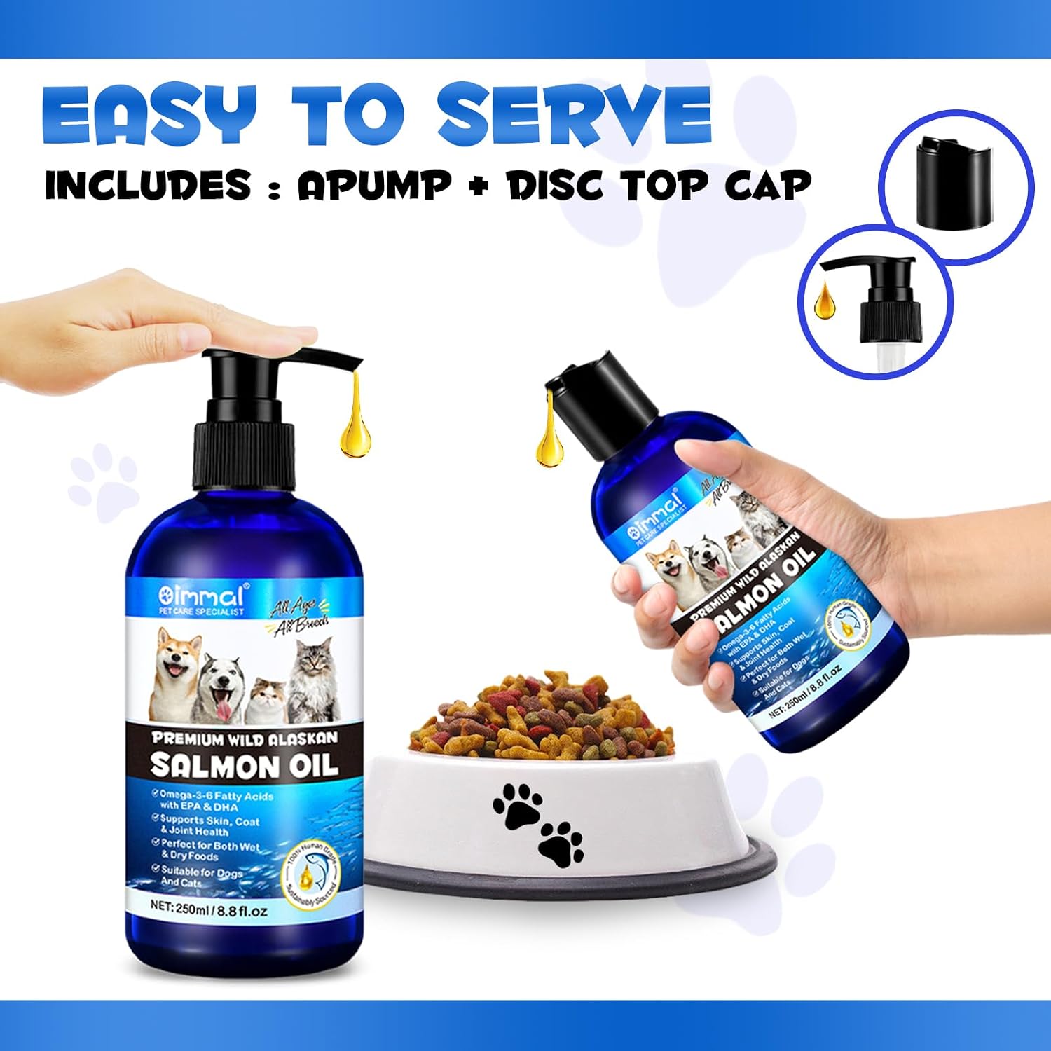 Aceite de Salmón para Perros y Gatos 8.8 fl oz - Valleylux