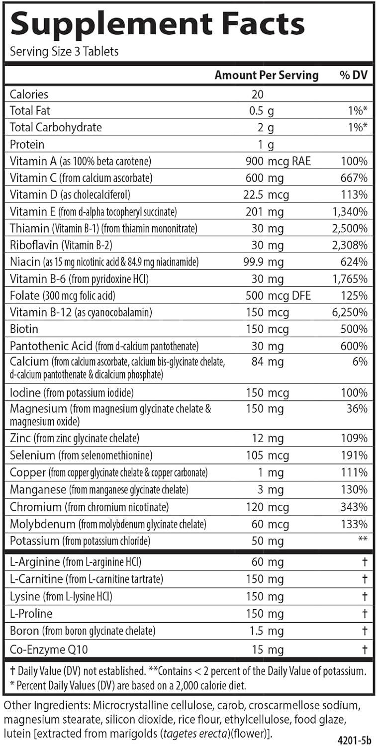 Carlson Cardio Complete - Multivitamínico Avanzado para la Circulación y Salud Cardíaca, 180 Comprimidos