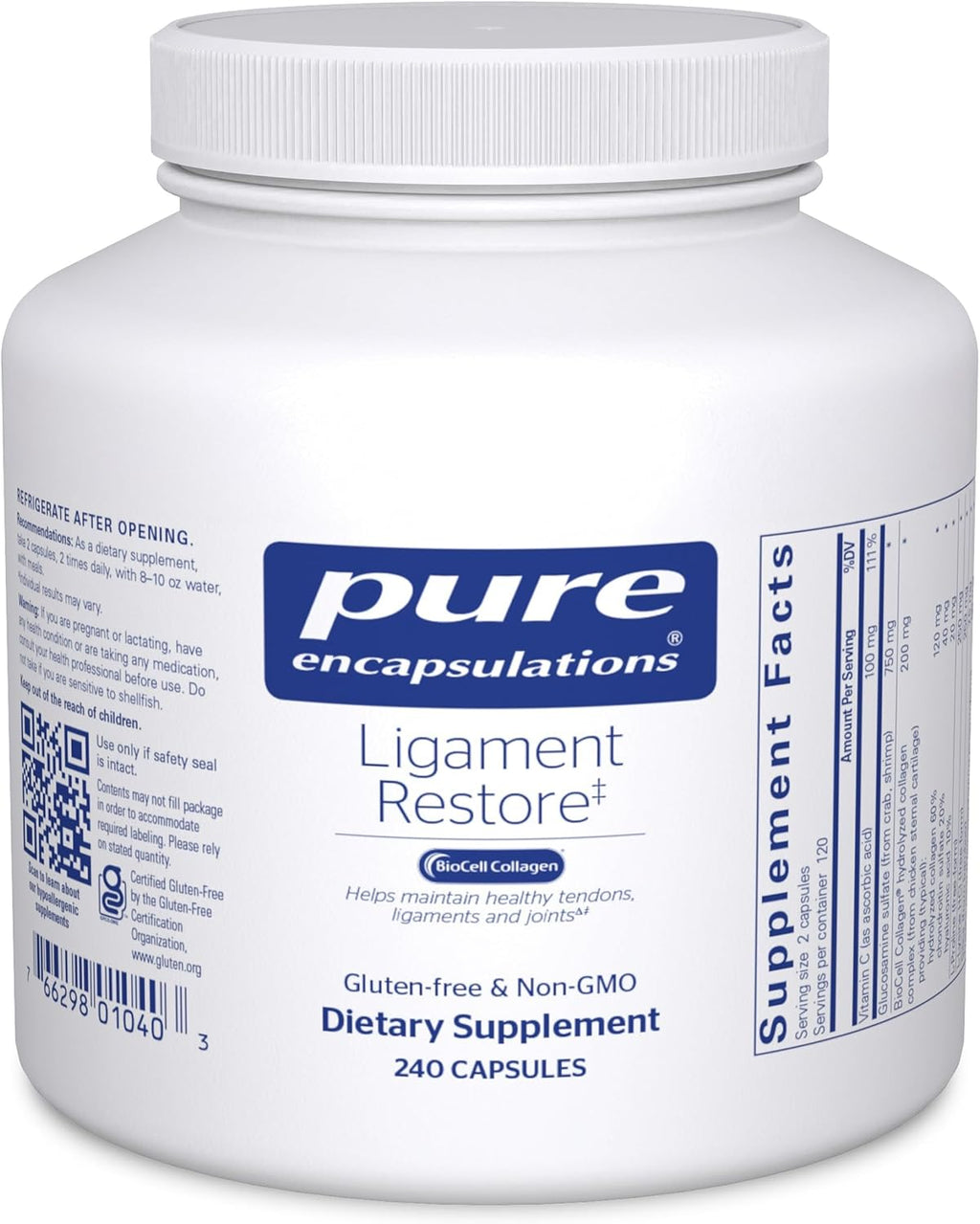 Pure Encapsulations Ligament Restore - 120 Capsules