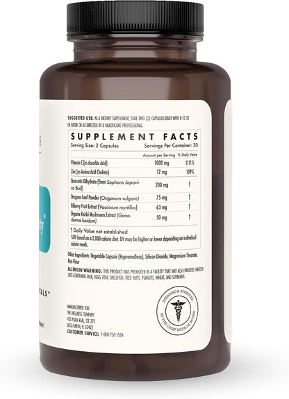 Natural Immunity - Apoyo Inmunológico Botánico con Orégano, Reishi, Zinc, Vitamina C y Quercetina | 60 Cápsulas (1 Mes) – Image 3