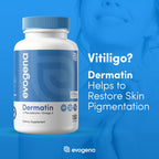 Dermatin - Complemento para Vitiligo con L-fenilalanina, Omega-3, Vitaminas D y B6 y Cobre