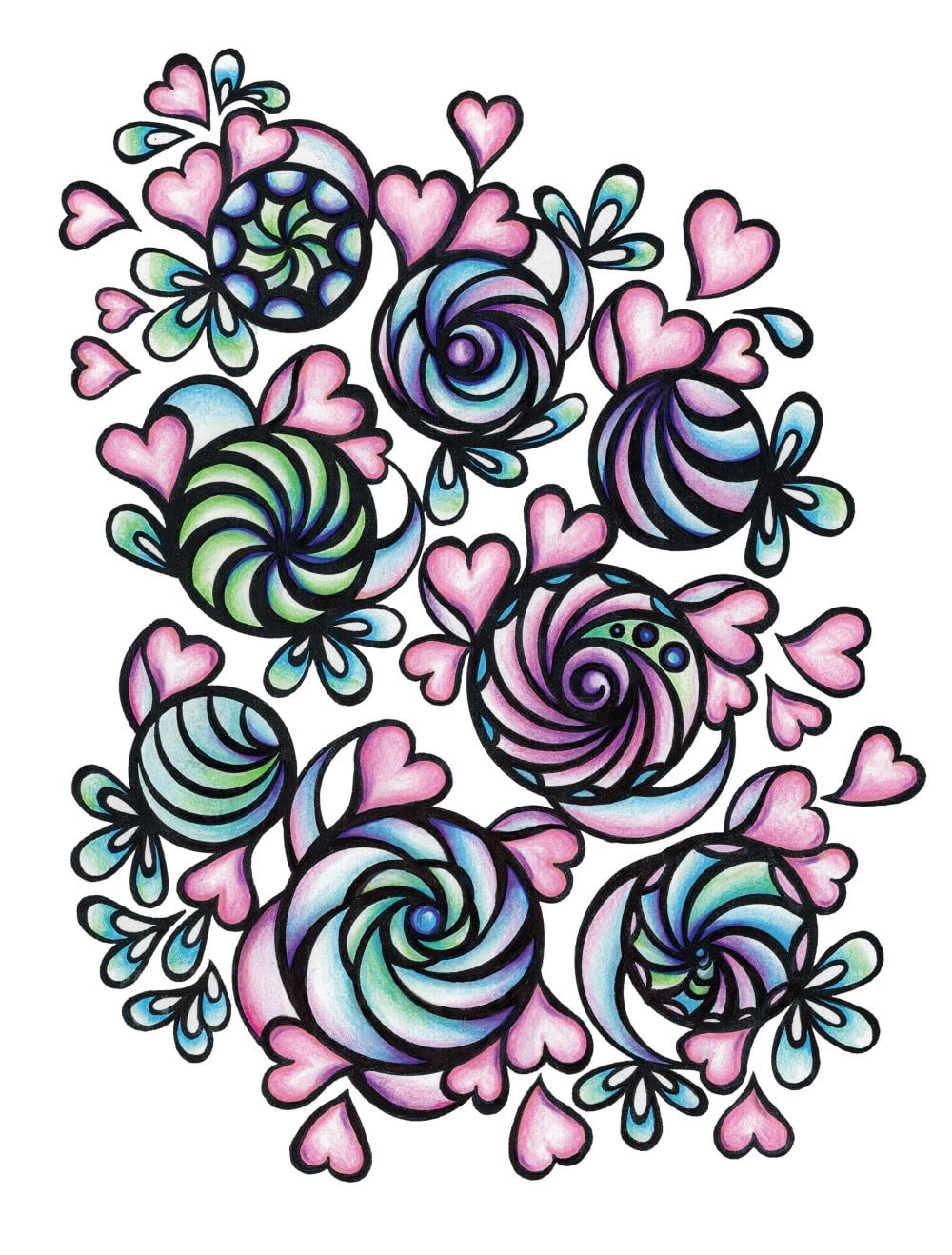 Creative Haven Harmony Coloring Book (Libro de Colorear para Adultos: Calma)
