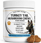 Turkey Tail Mushroom for Dogs - Suplemento de Hongos Orgánicos para Perros - 90 Chews Blandos