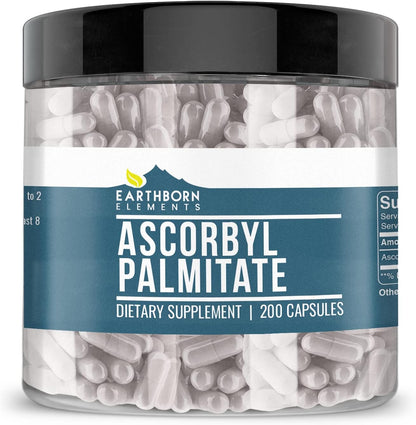 Earthborn Elements Ascorbil Palmitato 200 – Puro y sin diluir : No contiene rellenos, aglutinantes ni excipientes. – Image 1