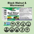 Nature's Answer Black Walnut and Wormwood (Value Pack de 3)