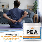 Harvest Naturals Palmitoiletanolamida (PEA) en Polvo | 400 mg por Dosis | 125 Gramos | Favorece la Respuesta Natural del Organismo