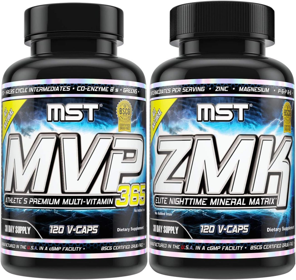MST Foundation Stack: ZMK Nighttime Multi-Mineral (120 cápsulas) + MVP-365 Multivitamínico Premium (120 cápsulas) – Image 1