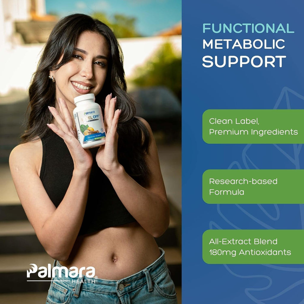 Level Off Anti Spike Formula – Suplemento de Glucosa en Cápsulas para la Salud Metabólica, Puede Apoyar Niveles Saludables de Glucosa Postprandial, Vegano, Sin OGM, Sin Gluten (120 Cápsulas)