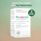 Promensil Libido & Energy - Potenciador de libido femenina con fenogreco y vitaminas para la menopausia, 60 comprimidos