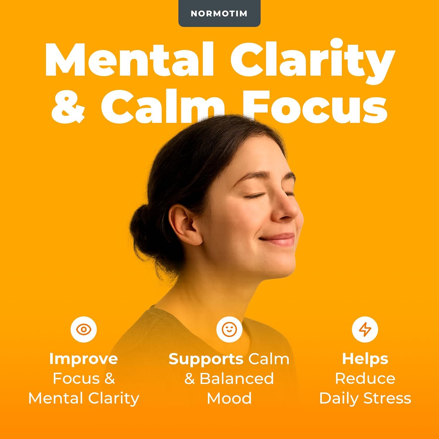 NORMOTIM Calm & Focus Support – Lithium Ascorbato 5mg con Vitaminas C, B1 y B6 – 60 Comprimidos de Disolución Rápida
