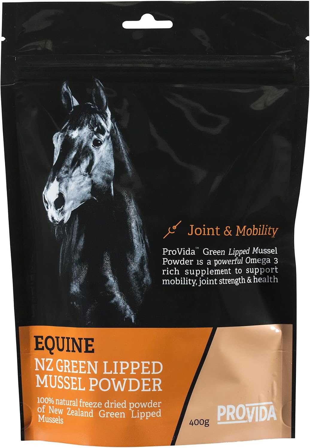 Fourflex Equine NZ Green Lipped Mussel Powder 400g (Fabricado en Nueva Zelanda)
