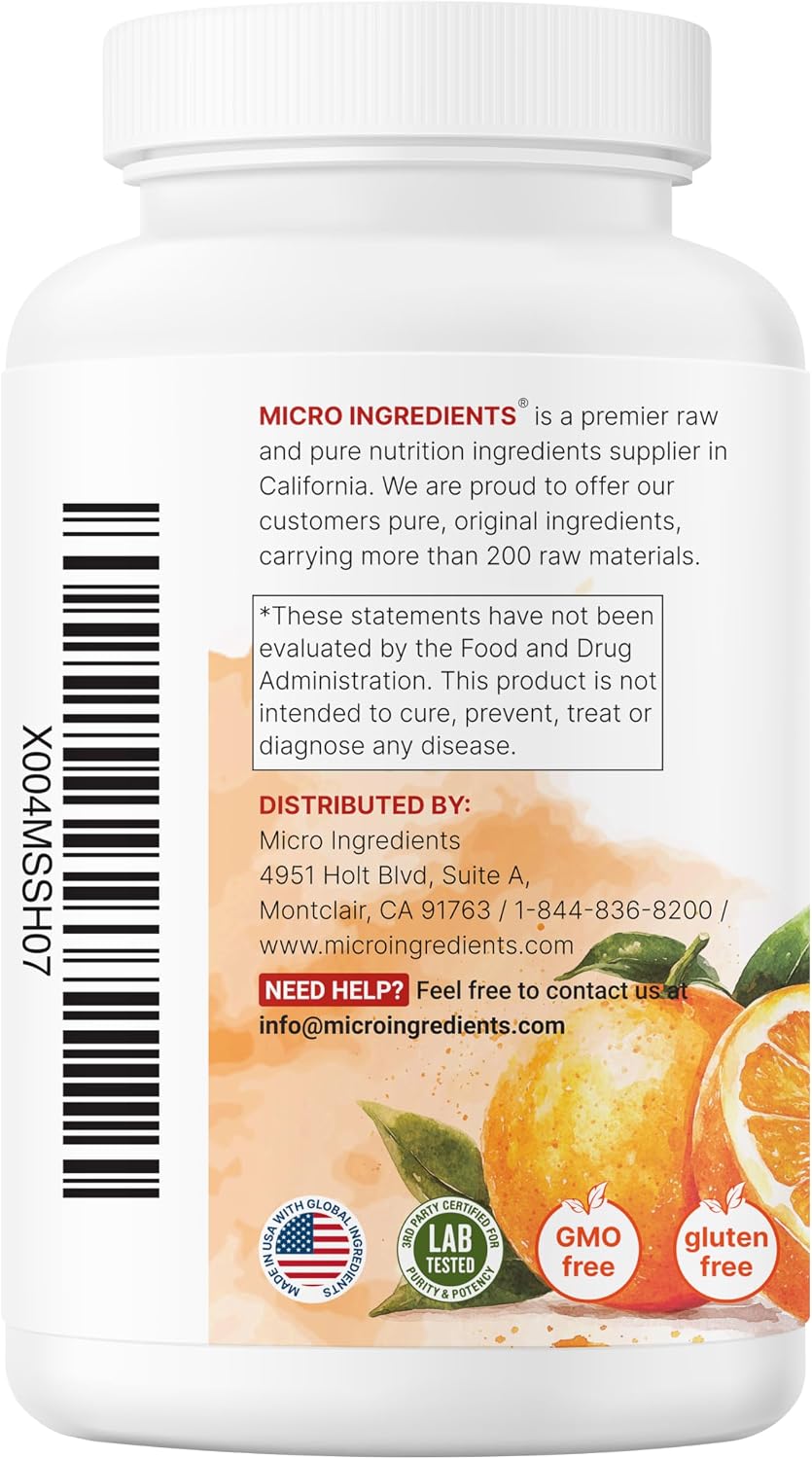 Pure Vitamin C 2,000 mg | 240 Cápsulas Veganas | Micro Ingredients