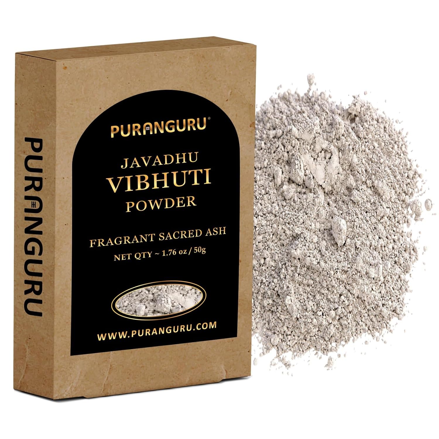 PuranGuru Javadhu Vibhuti Powder – 50g de Polvo Sagrado Fragante