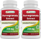Best Naturals Extracto de Granada 250 mg 250 Cápsulas
