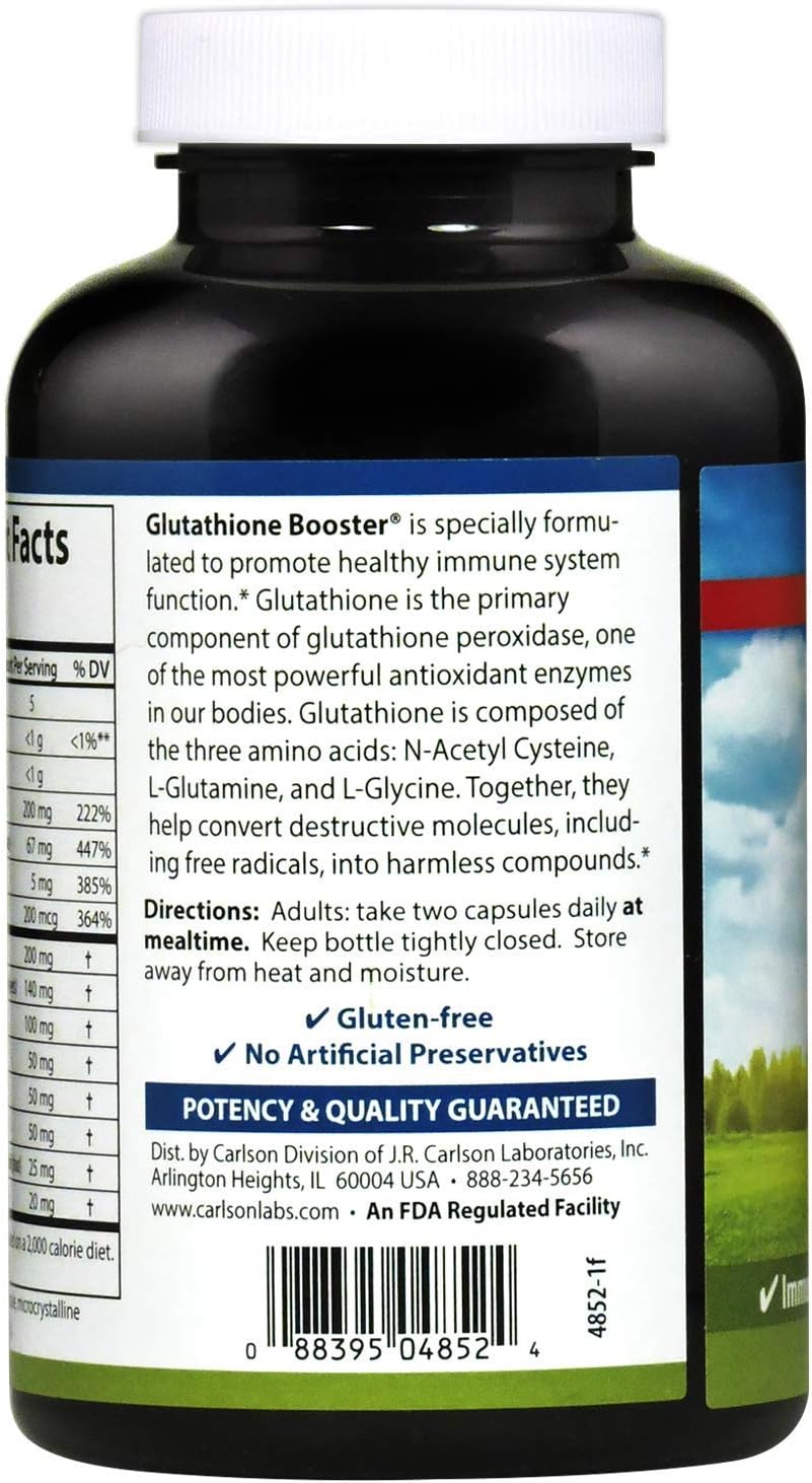 Carlson Labs Glutathione Booster, 180 Capsules