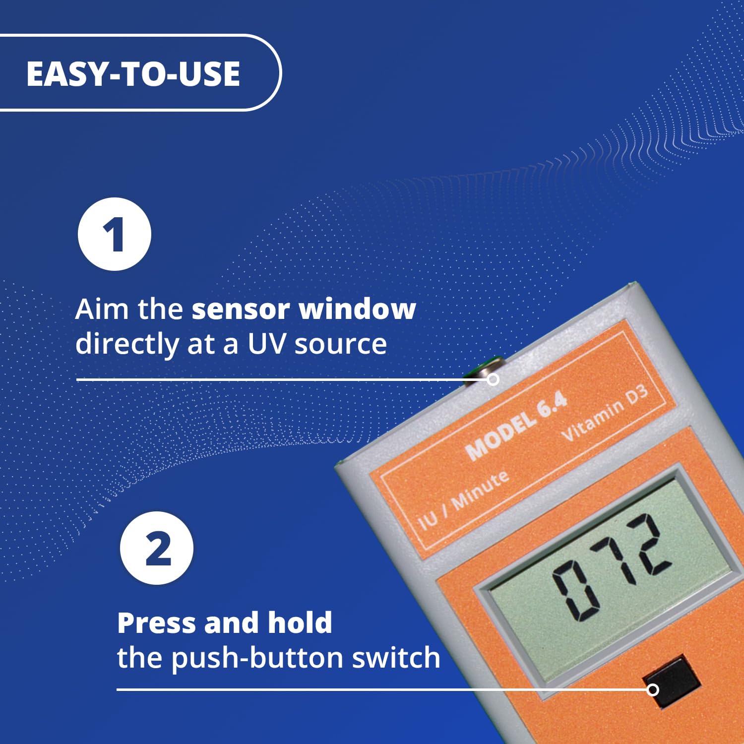 Solarmeter Model 6.4 Digital UVB Meter – Handheld Radiometer for Measuring UVB Radiation (280-320 nm)