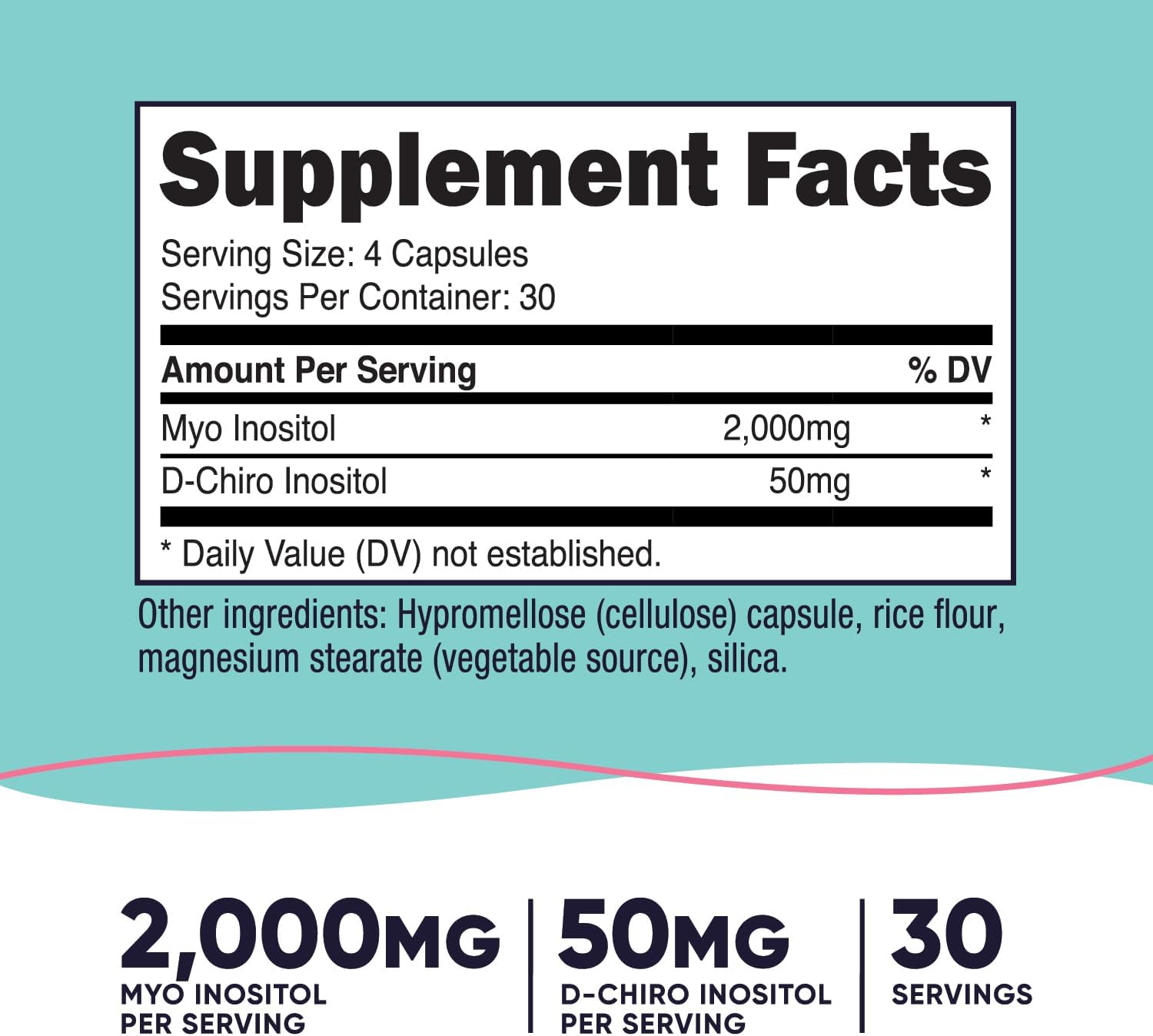 Nutricost Myo Inositol & D-Chiro Inositol 2000mg, 120 Cápsulas