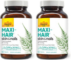 Country Life Maxi-Hair Suplemento con Biotina 2000 µg y Vitaminas para Cabello, Piel y Uñas - 90 Comprimidos
