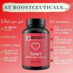 BoostCeuticals Berberina 1200mg (2 x 600mg) - Cápsulas Veganas de Berberina HCl - 60 Cápsulas
