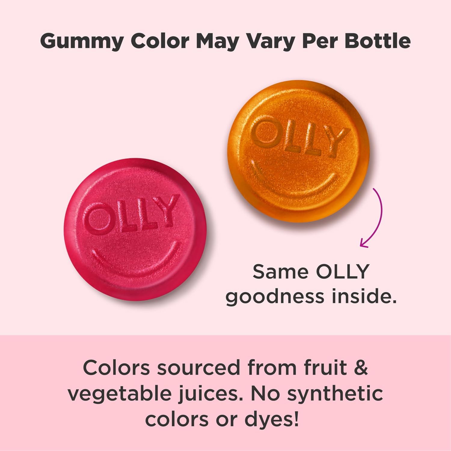 OLLY Undeniable Beauty Gummies - Biotina, Vitamina C y Queratina - 60 Gominolas