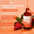 GREENPEOPLE Complejo B Metilado con B12 Metilcobalamina y L-Metilfolato - 60 ml