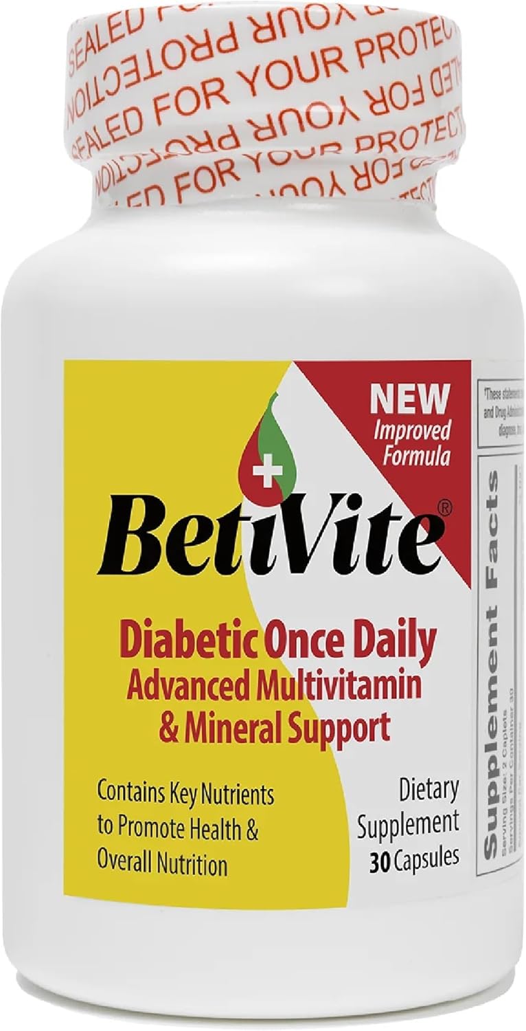 BetiVite Multivitamínico para Nervios y Ojos con ALA, Luteína y Licopeno - 30 Días