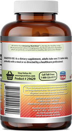 Amazing Formulas Vitamina C con Escaramujo y Bioflavonoides Cítricos | 240 Comprimidos | No Transgénico | Sin Gluten