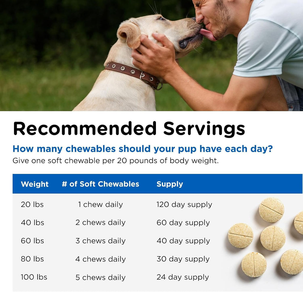 Nutri-Vet Senior-Vite Multivitamínico Masticable para Perros Mayores, 120 comprimidos