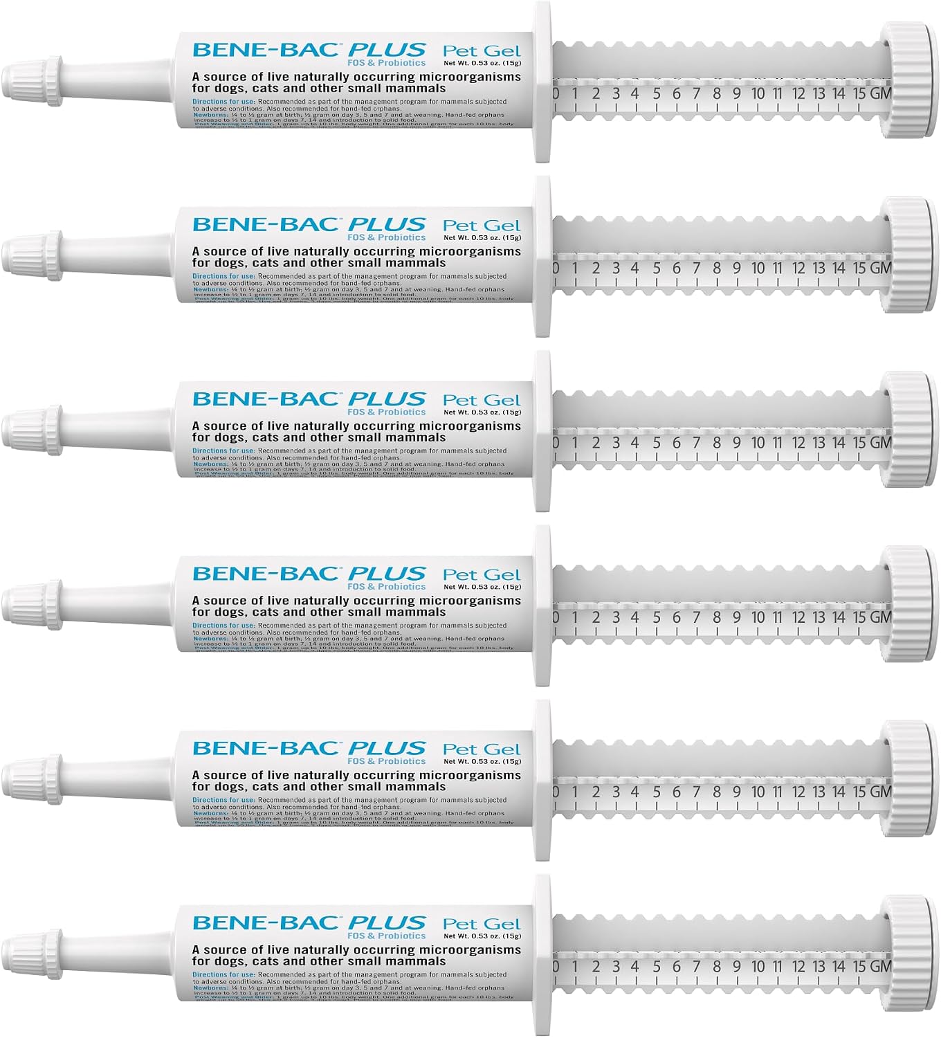PetAg Bene-Bac Plus Gel probiótico para perros y gatos - 15 g