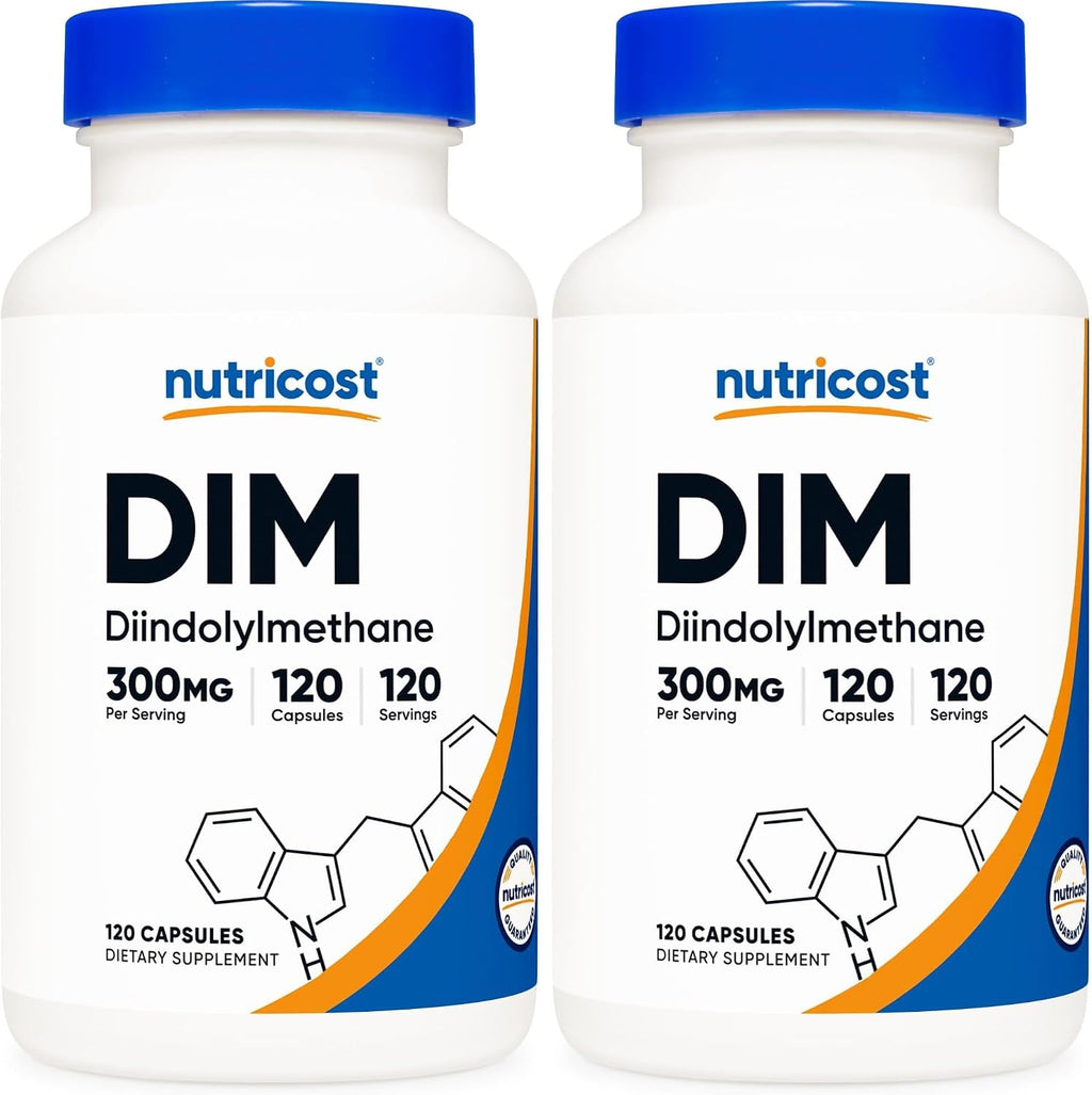 Nutricost DIM (Diindolylmethane) 300mg + BioPerine, 120 Cápsulas Vegetarianas