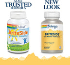 SOLARAY BriteSide - 90 Cápsulas Vegetarianas - con Hierba de San Juan, DL-Fenilalanina (DLPA), L-Dopa, GABA y Litio