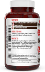 Vitamin K2 MK-7 Supplement 180 mcg - MenaQ7 for Bone and Cardiovascular Health - 60 Vegetable Capsules