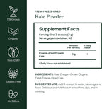 Eclectic Herb - Kale en polvo ecológico, superalimento verde con vitaminas y minerales, 90 g