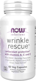 NOW Foods Solutions, Wrinkle Rescue™ Cápsulas - Mezcla con Vitaminas A, C y E, 60 Cápsulas