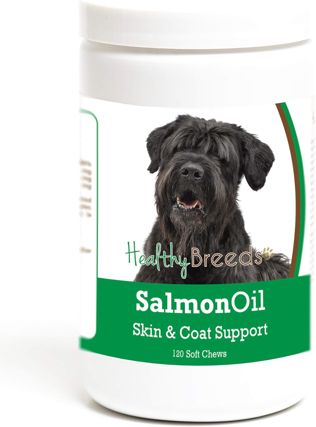 Healthy Breeds Black Russian Terrier Aceite de Salmón Masticables Blandos para Perros, 120 unidades