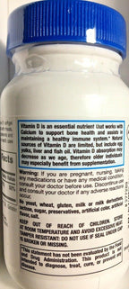 Vitamina D3 400IU (100 Cápsulas Blandas)