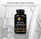 Cocó March N.M.D High Potency Methyl B Vitamins Active Complex - 120 Cápsulas