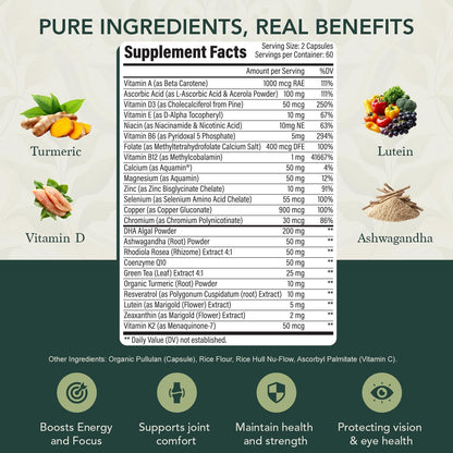 Multivitamínico 40 Plus para Mujeres y – Vitamina D : contribuye al funcionamiento normal del sistema inmunitario – Image 3