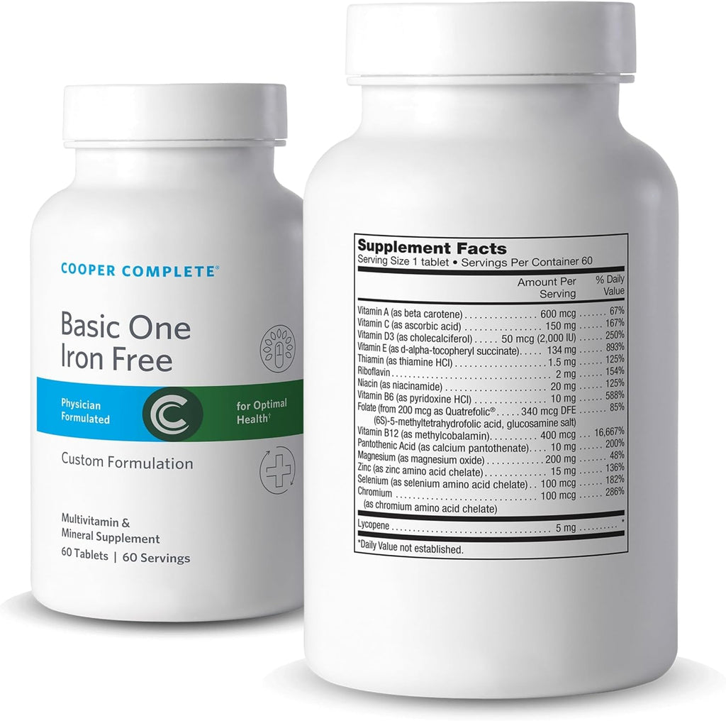 Cooper Complete Basic One Multivitamínico sin Hierro 60 Comprimidos (Pack de 3)