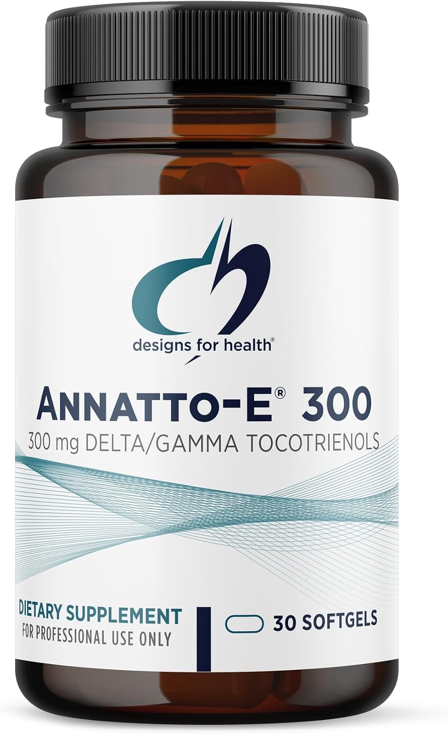 Designs for Health Annatto-E 300 mg Tocotrienols - DeltaGold Vitamin E Complex Supplement with Delta + Gamma Tocotrienols - Cardiovascular, Healthy Aging + Antioxidant Support - Non-GMO (30 Softgels)