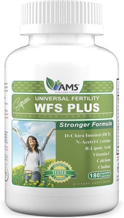 WFS Plus Fertility Suplemento de Fertilidad – D-Chiro Inositol: Conocido por su papel en la señalización de la – Image 1