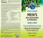 Natural Factors Whole Earth & Sea Multivitamínico y Mineral para Hombres - 120 Comprimidos (60 Dosis)