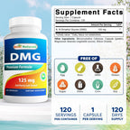 Best Naturals DMG 125 mg – 120 Cápsulas (Pack de 2)