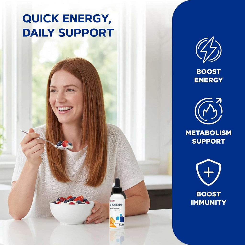GNC B-Complex Liquid - Complejo B Líquido - 60 Dosis